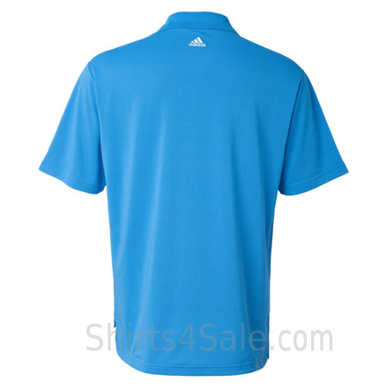 adidas sky blue golf polo back view
