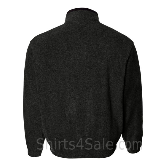 Black Fleece Jacket back view