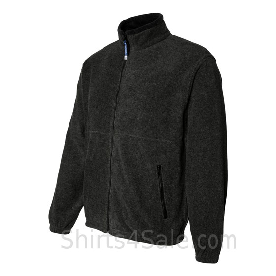 Black Fleece Jacket side view
