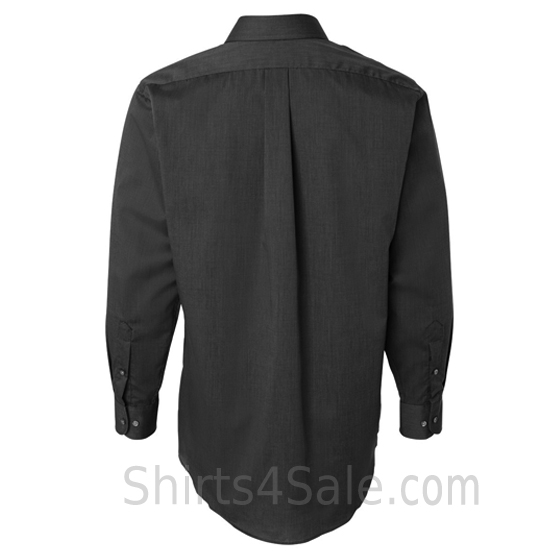 black top-fused collar business shirt back view