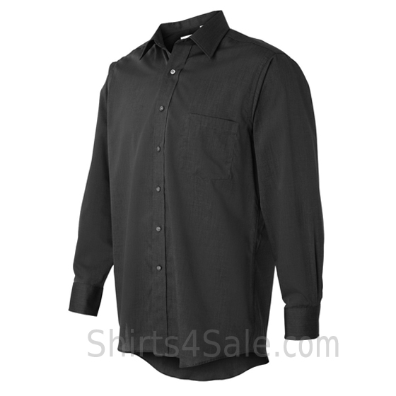 black top-fused collar business shirt side view
