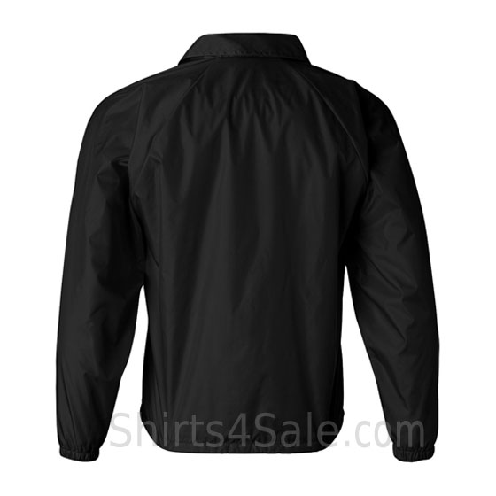 black water resistant coach's jacket