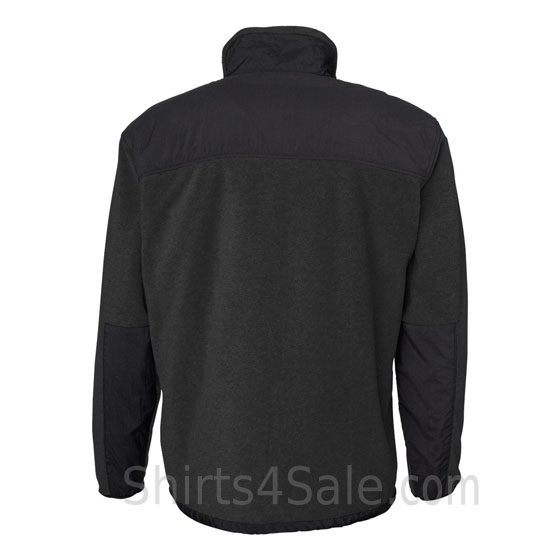 Black Weatherproof Therma Fleece Full-Zip Jacket back view