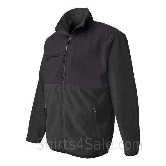 Black Weatherproof Therma Fleece Full-Zip Jacket side view