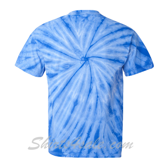 Blue Cyclone Pinwheel Short Sleeve T-Shirt back view