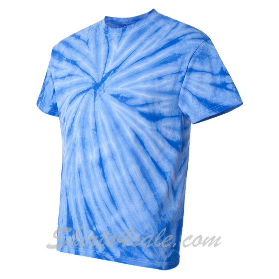 Blue Cyclone Pinwheel Short Sleeve T-Shirt side view