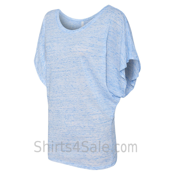Blue Marble Women's Dolman Draped Shirt side view