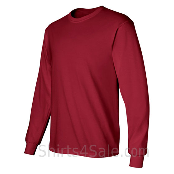 cardinal cotton long sleeve mens tee shirt side view