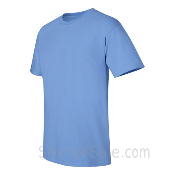 carolina blue cotton mens t shirt side view