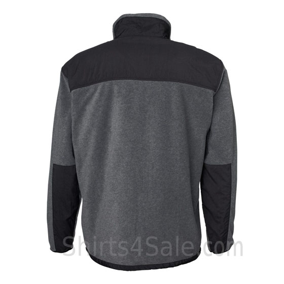 Charcoal Black Weatherproof Therma Fleece Full-Zip Jacket back view