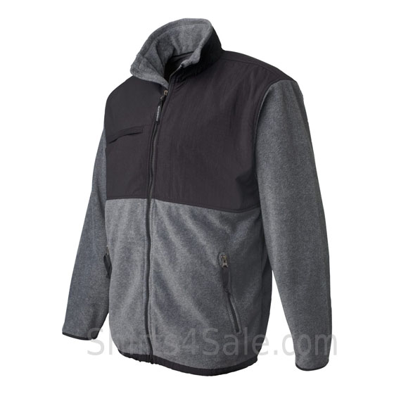 Charcoal Black Weatherproof Therma Fleece Full-Zip Jacket side view