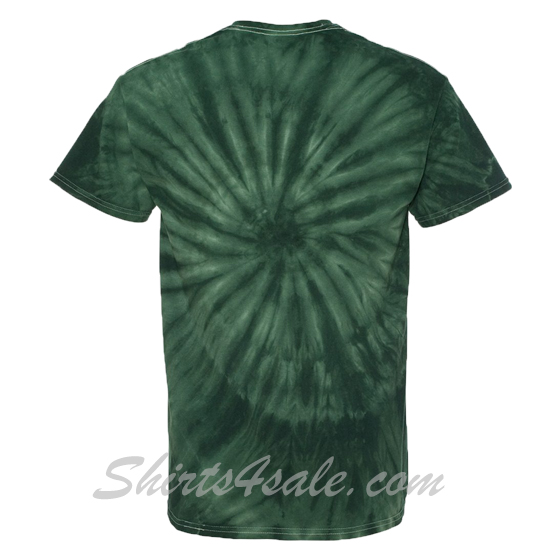 Dark Green Cyclone Pinwheel Short Sleeve T-Shirt back view