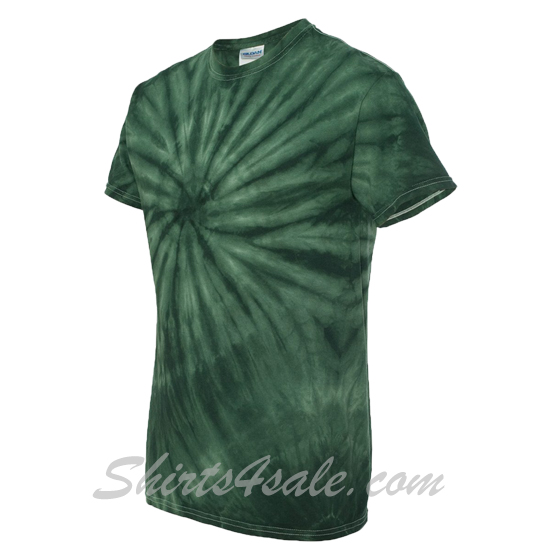 Dark Green Cyclone Pinwheel Short Sleeve T-Shirt side view