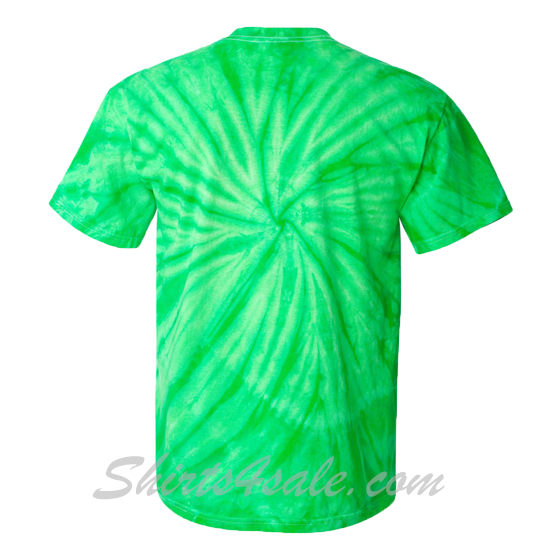 Green Cyclone Pinwheel Short Sleeve T-Shirt back view