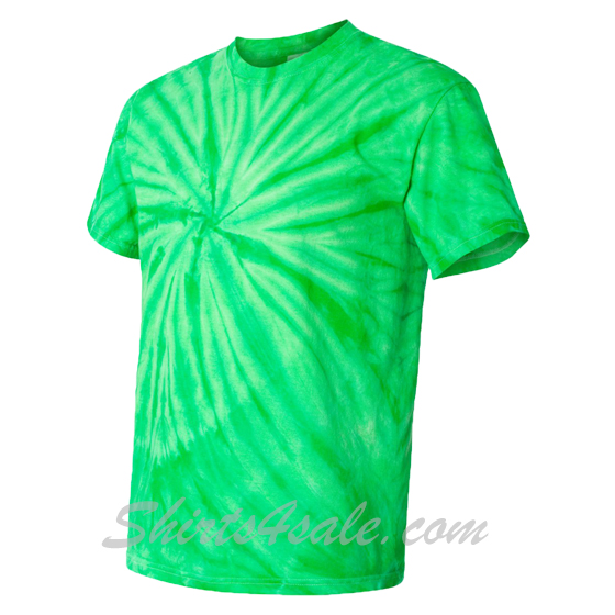 Green Cyclone Pinwheel Short Sleeve T-Shirt side view