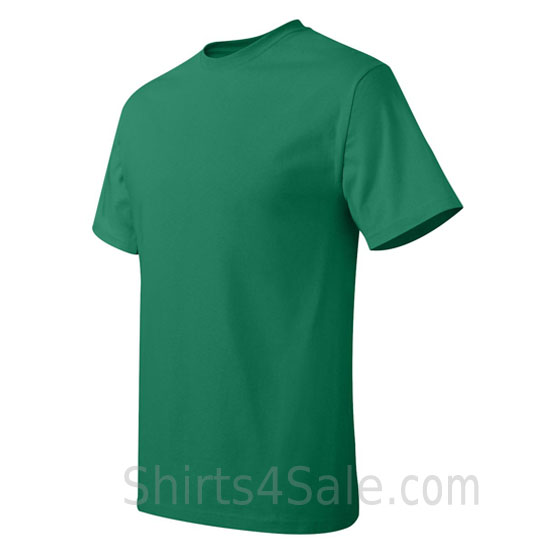green neck tag-free men's t shirt side view