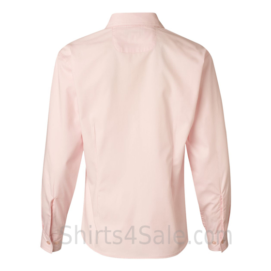 Light Pink Stain Resistant Women's Dress Shirt back view