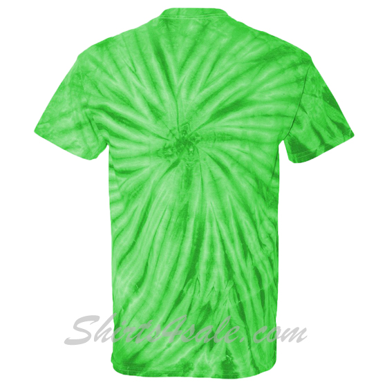 Lime Cyclone Pinwheel Short Sleeve T-Shirt back view