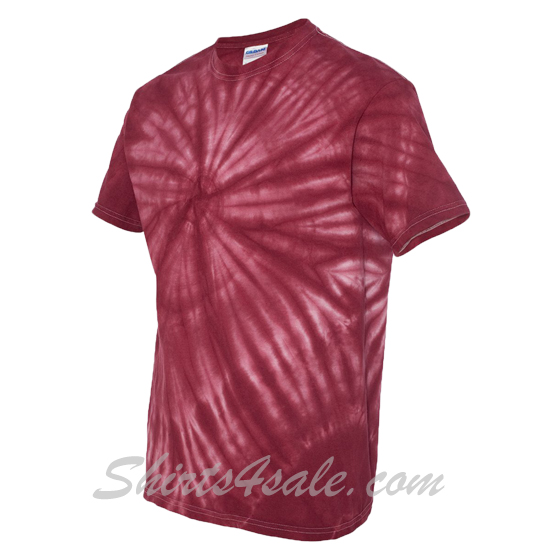 Maroon Cyclone Pinwheel Short Sleeve T-Shirt side view