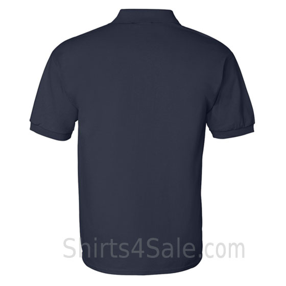 navy ultra cotton jersey mens sport polo shirt back