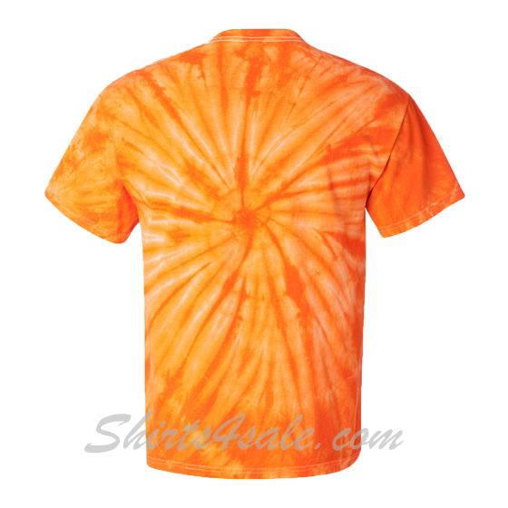 Orange Cyclone Pinwheel Short Sleeve T-Shirt back view