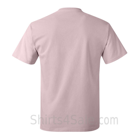 pale pink neck tag-free men's t shirt back view