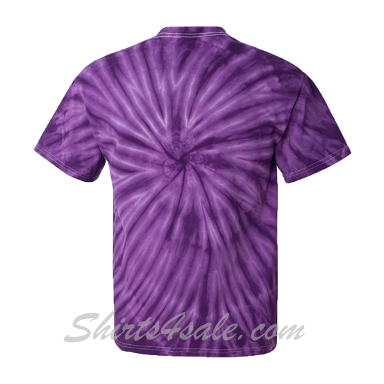 Purple Cyclone Pinwheel Short Sleeve T-Shirt back view