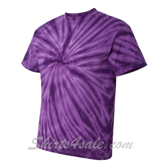 Purple Cyclone Pinwheel Short Sleeve T-Shirt side view