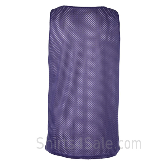 purple reversible tank shirt for men back view