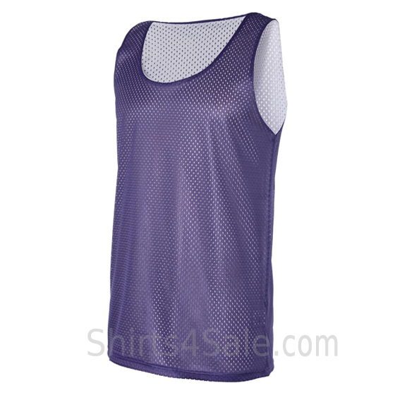 purple reversible tank shirt for men side view