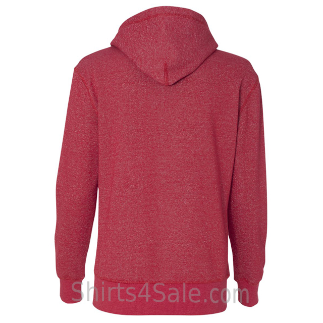 Ladies' Glitter French Terry Hooded Pullover back view