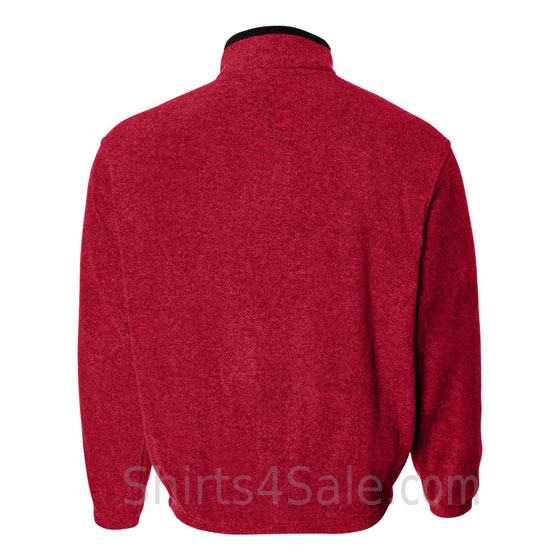 Red Fleece Jacket back view