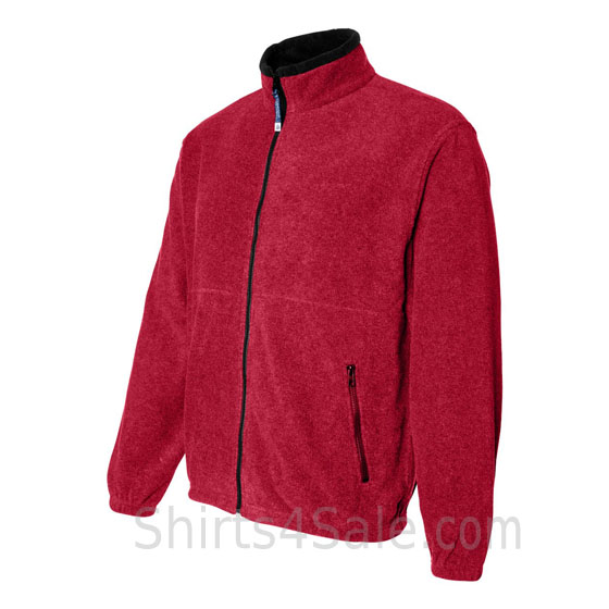 Red Fleece Jacket side view