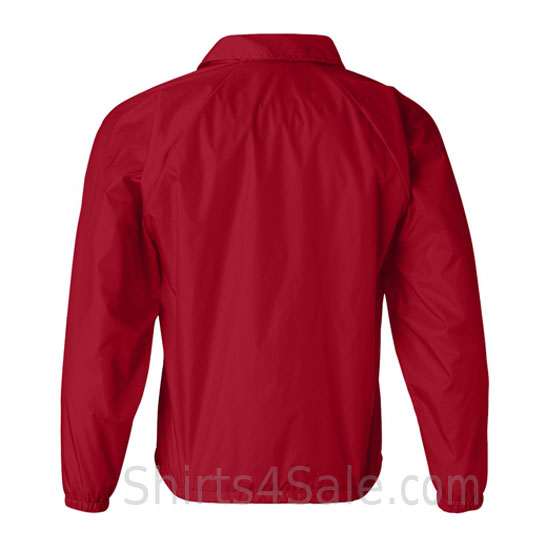 red water resistant coach's jacket