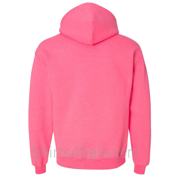 pink Heavy Blend Hooded Sweatshirt back view